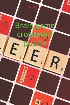 Paperback Brain game crossword puzzle Book