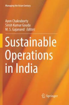 Paperback Sustainable Operations in India Book