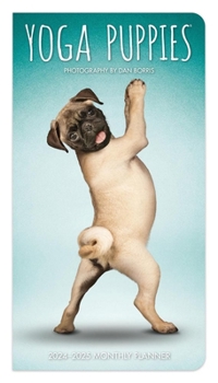Diary Yoga Puppies 2024 Pocket Planner Book
