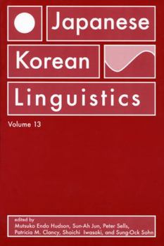 Paperback Japanese/Korean Linguistics, Volume 13: Volume 13 Book