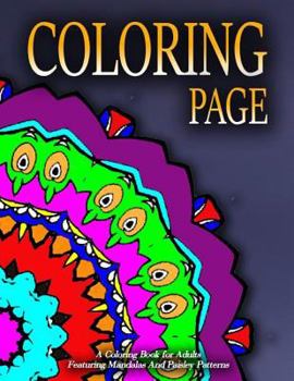 Paperback COLORING PAGE - Vol.2: adult coloring pages Book