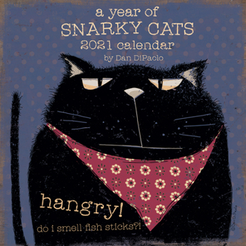 Calendar A Year of Snarky Cats 2021 Wall Calendar Book