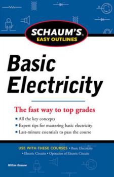 Paperback Schaum's Easy Outlines Basic Electricity Book
