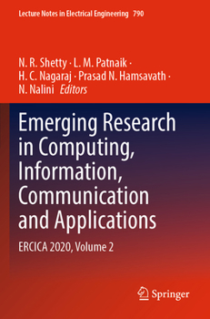 Paperback Emerging Research in Computing, Information, Communication and Applications: Ercica 2020, Volume 2 Book