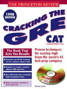 Paperback Cracking the GRE Cat, 1998 Edition with Sample Tests on CD ROM [With CDROM] Book