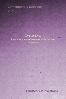 Paperback Cyber Law: Software and Computer Networks: Volume 2 Book