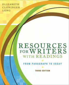 Paperback Resources for Writers with Readings: From Paragraph to Essay Book