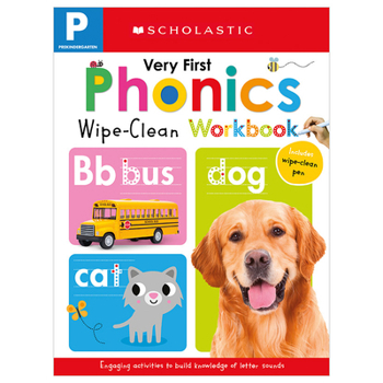 Spiral-bound Very First Phonics Pre-K Wipe-Clean Workbook: Scholastic Early Learners (Wipe-Clean) Book