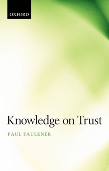 Paperback Knowledge on Trust Book