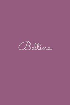 Bettina: notebook with the name on the cover, elegant, discreet, official notebook for notes, dot grid notebook,