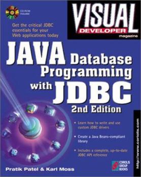 Paperback Java Database Programming with JDBC: Discover the Essentials for Developing Databases for Internet and Intranet Applications Book