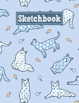 Paperback Sketchbook: 8.5 x 11 Notebook for Creative Drawing and Sketching Activities with Unique Cats Themed Cover Design Book