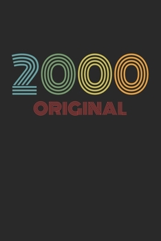 Original 2000 Retro Daily Planner - 52 Weeks: Vintage Appointment Book, birthday millennium, weekly calendar, undated, 120 Pages, 6" x 9" organizer