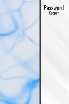 Paperback Password Keeper: Password Notebook Organizer 6x9 120 Light Blue Password Tracker Logbook Book