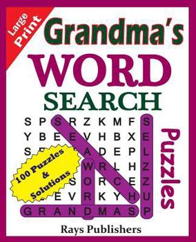 Paperback Grandma's Word Search Puzzles [Large Print] Book