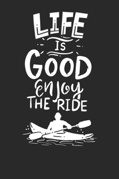 Paperback Notebook: Kayaking Dot Grid 6x9 120 Pages Book