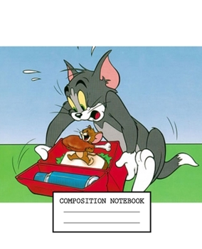 Composition Notebook: Tom and Jerry Soft Glossy Cover Wide Ruled Lined Pages Book 7.5 x 9.25 Inches 110 Pages