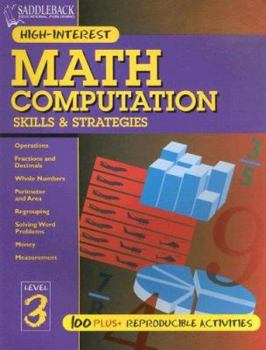 Paperback Math Computation Skills & Strategies Level 3 Book