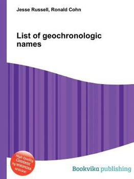 Paperback List of Geochronologic Names Book
