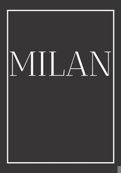 Paperback Milan: A decorative book for coffee tables, end tables, bookshelves and interior design styling Stack city books to add decor Book