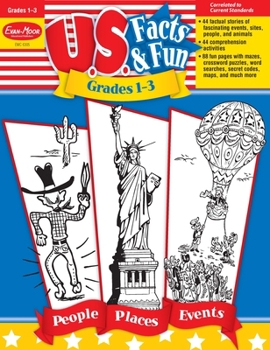 Paperback U.S. Facts & Fun, Grades 1-3 Book