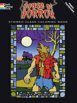 Paperback House of Horror Stained Glass Coloring Book