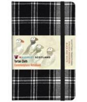 Hardcover Black and White Tartan: Pocket: 14 x 9cm: Scottish Traditions: Waverley Genuine Tartan Cloth Commonplace Notebook (Waverley Scotland Tartan Cloth Notebooks) Book