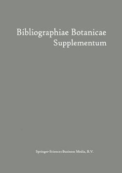 Paperback Bibliographiae Botanicae Supplementum [German] Book