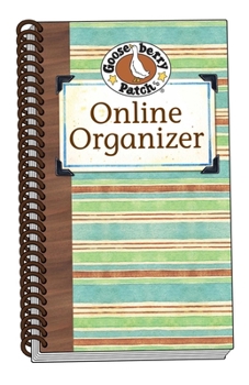 Spiral-bound Stripes Online Organizer Book