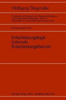 Paperback Entscheidungslogik: (Rationale Entscheidungstheorie) [German] Book