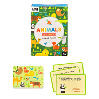 Toy Animal Trivia Cards Book