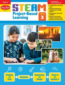 Paperback Steam Project-Based Learning, Grade 3 Teacher Resource Book