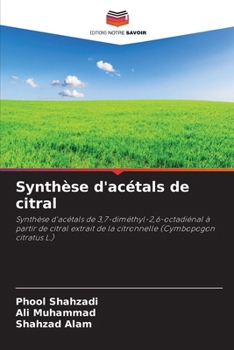 Paperback Synthèse d'acétals de citral (French Edition) [French] Book