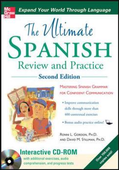 Paperback Ultimate Spanish Review and Practice , Second Edition [With CDROM] Book