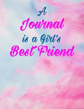 Paperback A Journal Is A Girl's Best Friend: Pink Journal with lined daily entry pages, size 8.5x11 Book