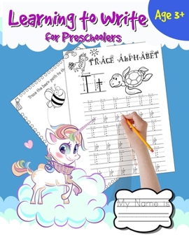 Paperback learning to write for preschoolers: Shapes, numbers and letter tracing books for kids ages 3-5.Over 120 pages. From easy to difficult fun tracing acti Book