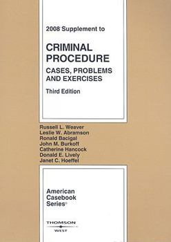 Paperback Criminal Procedure Supplement: Cases, Problems & Exercises Book