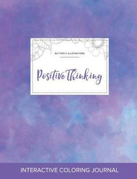 Adult Coloring Journal: Positive Thinking (Butterfly Illustrations, Polka Dots)
