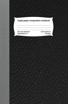 Paperback Graph paper composition notebook: Composition notebook graph paper - Quadrille notebook mead graph notebook - used for math or science purposes for te Book