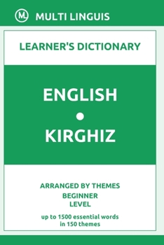 Paperback English-Kirghiz Learner's Dictionary (Arranged by Themes, Beginner Level) Book