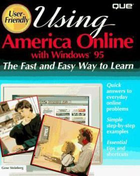 Paperback Using America Online with Windows 95 Book