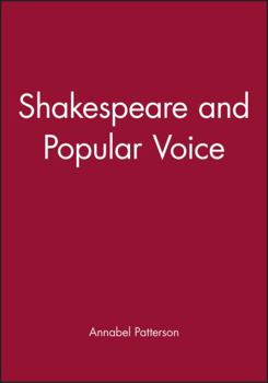 Paperback Shakespeare and Popular Voice Book