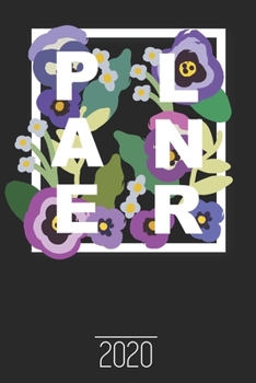 Planer 2020: Einfacher Monatsplaner I Familienplaner I Planer Din A5 120 Seiten I 2020 I Wochenplaner I Taschenkalender 2020 I Terminkalender Und ... Planen Notieren I Blume (German Edition)
