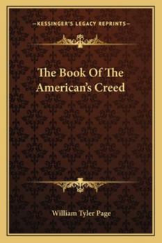 Paperback The Book Of The American's Creed Book