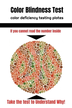 Paperback color blindness test: Color deficiency testing plates, Ishihara Vision Testing, Color Deficiency Test Book