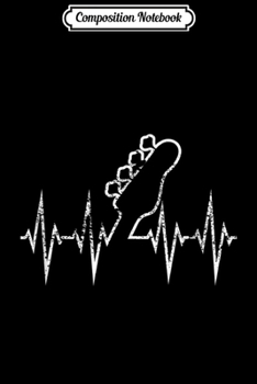 Composition Notebook: Crazy Heartbeat Electric Bass Guitar Rock Music Gif Journal/Notebook Blank Lined Ruled 6x9 100 Pages