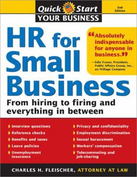 Paperback HR for Small Business: An Essential Guide for Managers, Human Resources Professionals, and Small Business Owners (Quick Start Your Business) Book