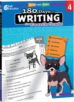 Paperback 180 Days(tm) Writing for Fourth Grade: Practice, Assess, Diagnose Book