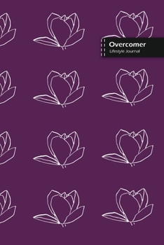Paperback Overcomer Lifestyle Journal, Blank Write-in Notebook, Dotted Lines, Wide Ruled, Size (A5) 6 x 9 In (Purple) Book