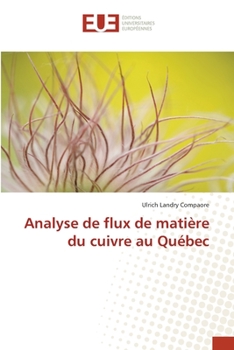 Paperback Analyse de flux de matière du cuivre au Québec [French] Book